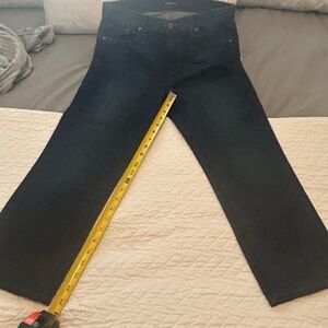 J Brand Blue Ankle Cropped Jeans with Classic Stitching